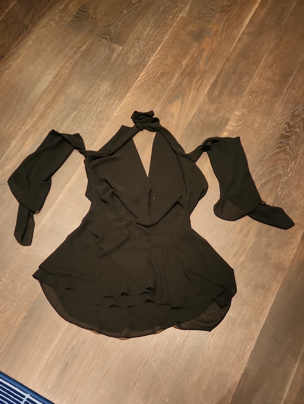 I.AM.GIA Cowl Neck Cold Shoulder Mini Dress